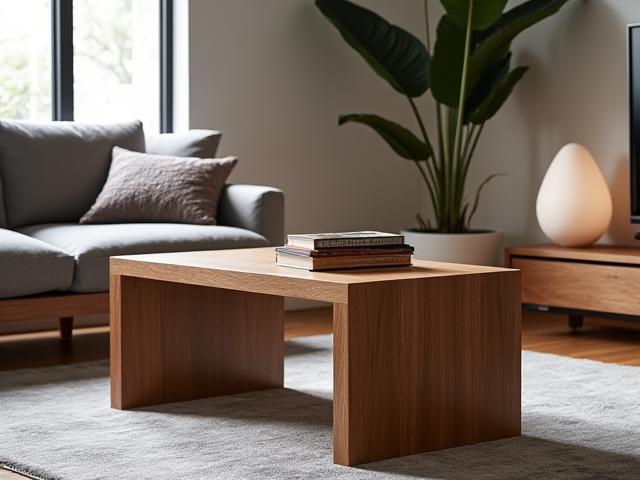 Table basse en bois massif sur mesure